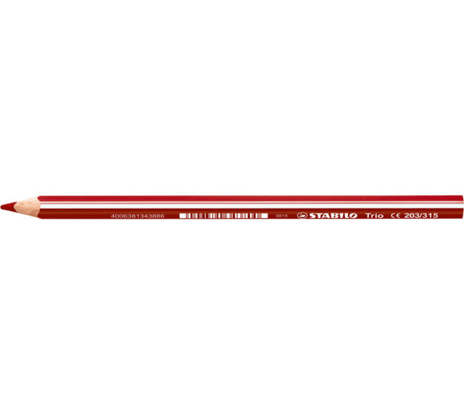 Kleurpotloden STABILO 203 Trio dik assorti classpack blik à 38 stuks