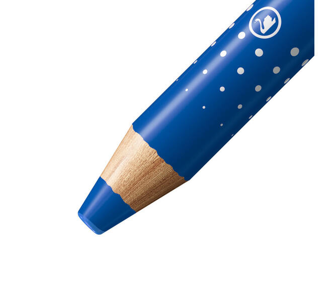 Whiteboardpotlood STABILO MARKdry incl 2 slijpers blauw classpack 30st