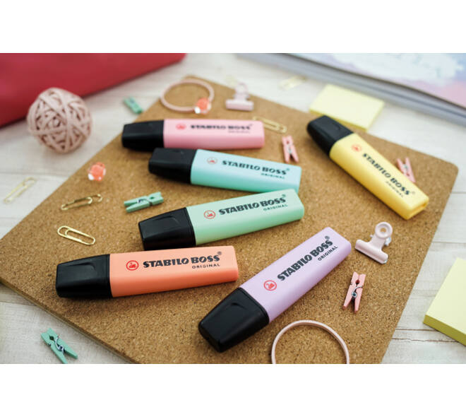 Markeerstift STABILO BOSS Original 70 ass pastel classpack à 48 stuks
