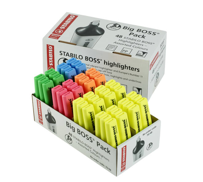 Markeerstift STABILO BOSS Original 70 assorti classpack à 48 stuks