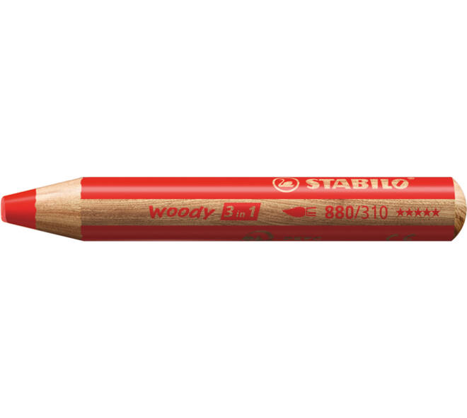 Kleurpotloden STABILO 882 woody 3 in 1 incl 2 slijpers classpack 48st
