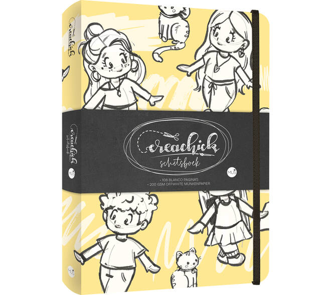 Schetsboek CreaChick Yellow