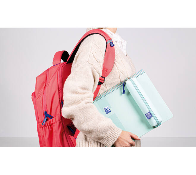 Pennenetui Oxford Live & Go pastel blauw