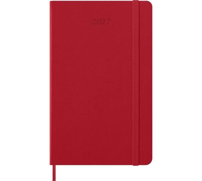 Agenda 2027 Moleskine 12M Planner Weekly 7dagen/1pagina large hc scarlet red