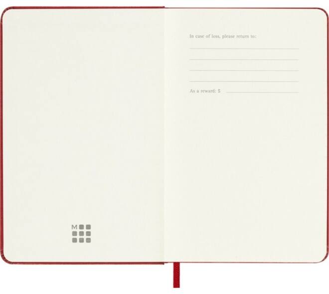 Agenda 2027 Moleskine 12M Planner Weekly 7dagen/1pagina pocket hc scarlet red