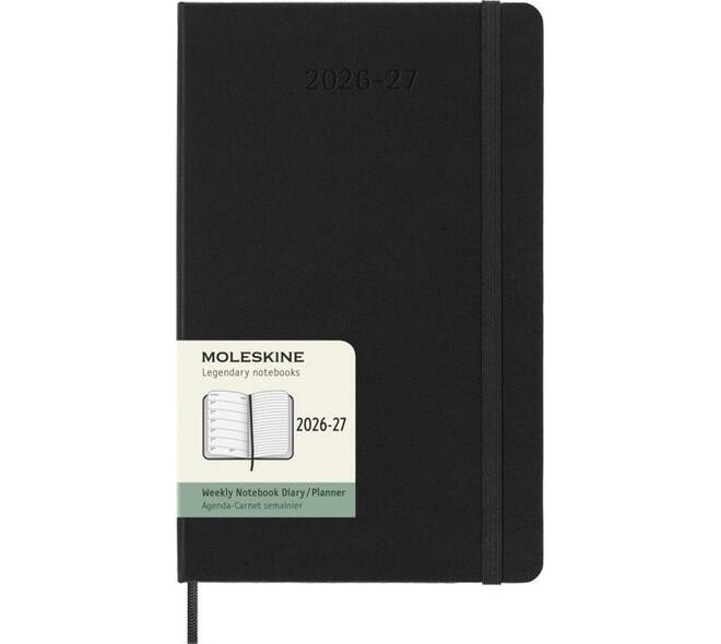 Agenda 2027 Moleskine 18M Planner Weekly 7dagen/1pagina large hc black
