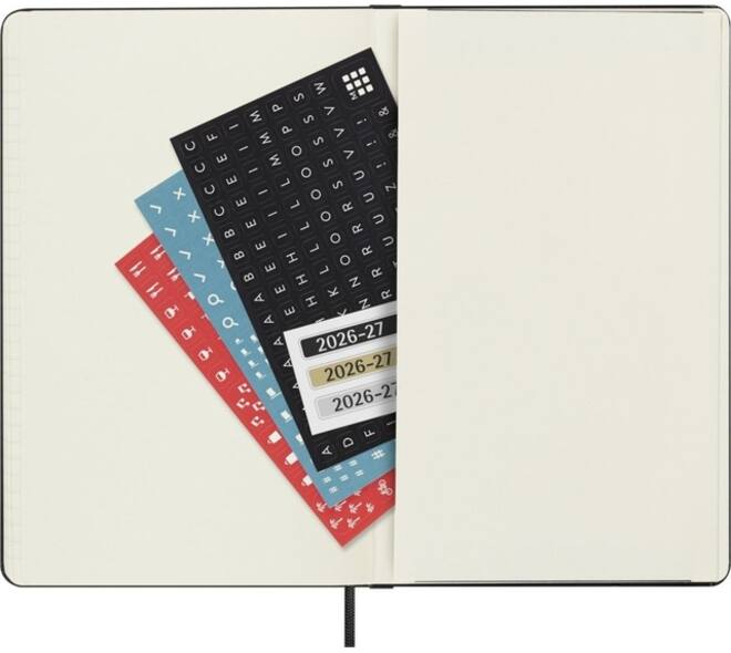 Agenda 2027 Moleskine 18M Planner Weekly 7dagen/1pagina large hc black
