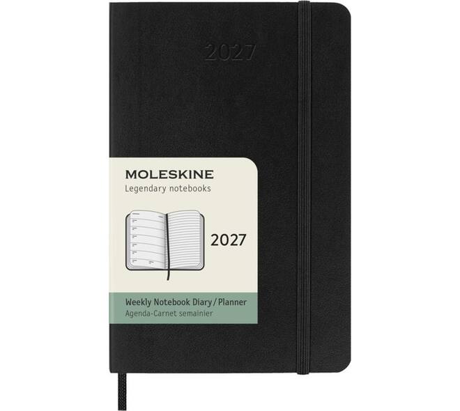 Agenda 2027 Moleskine 12M Planner Weekly 7dagen/1pagina pocket sc black