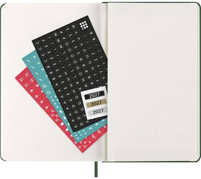 Agenda 2027 Moleskine 12M Planner Weekly 7dagen/1pagina large hc myrtle green