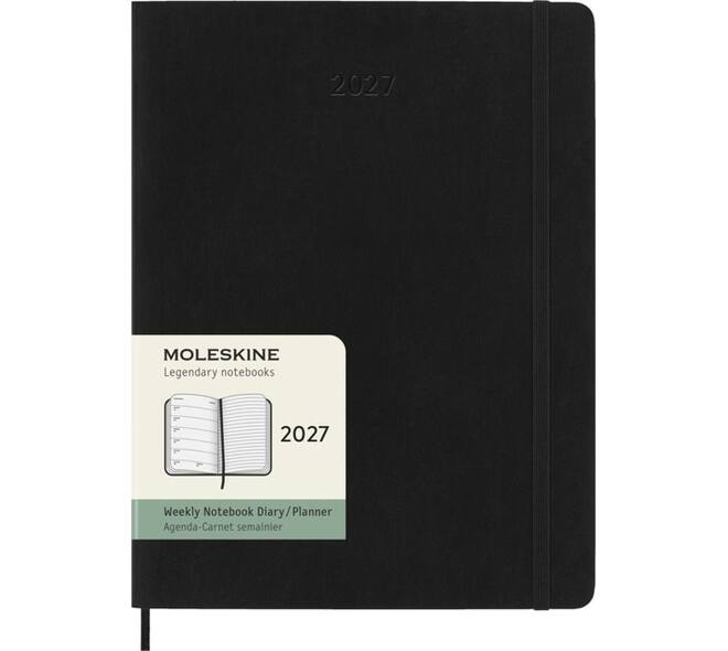 Agenda 2027 Moleskine 12M Planner Weekly 7dagen/1pagina xl sc black