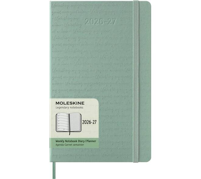 Agenda 2027 Moleskine 18M Planner Weekly 7dagen/1pagina large hc sage green