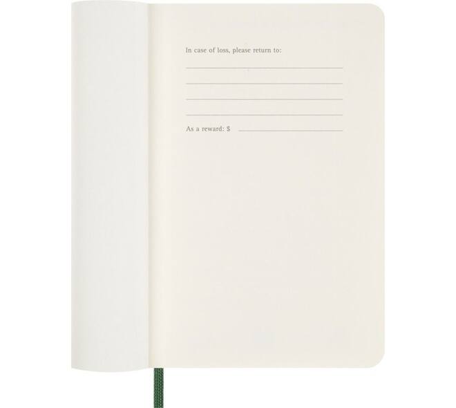 Agenda 2027 Moleskine 12M Planner Weekly 7dagen/1pagina pocket sc myrtle green