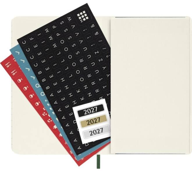Agenda 2027 Moleskine 12M Planner Weekly 7dagen/1pagina pocket sc myrtle green