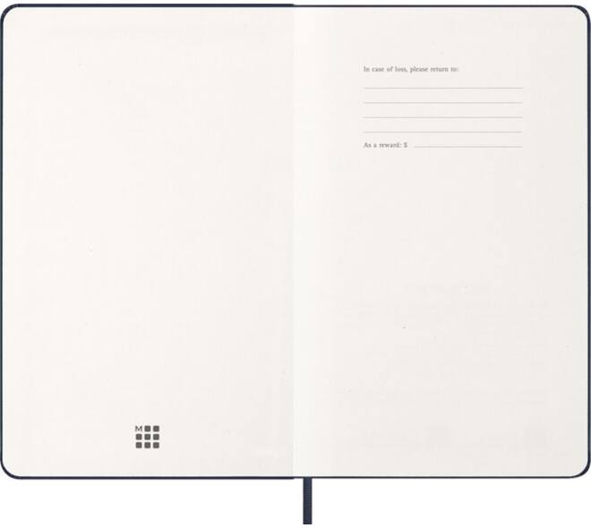 Agenda 2027 Moleskine 12M Planner Weekly 7dagen/1pagina large hc sapphire blue