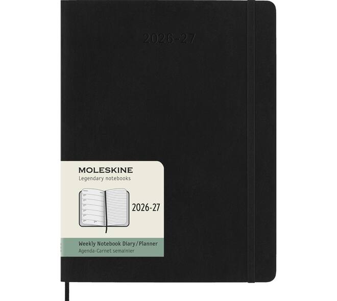 Agenda 2027 Moleskine 18M Planner Weekly 7dagen/1pagina xl sc black