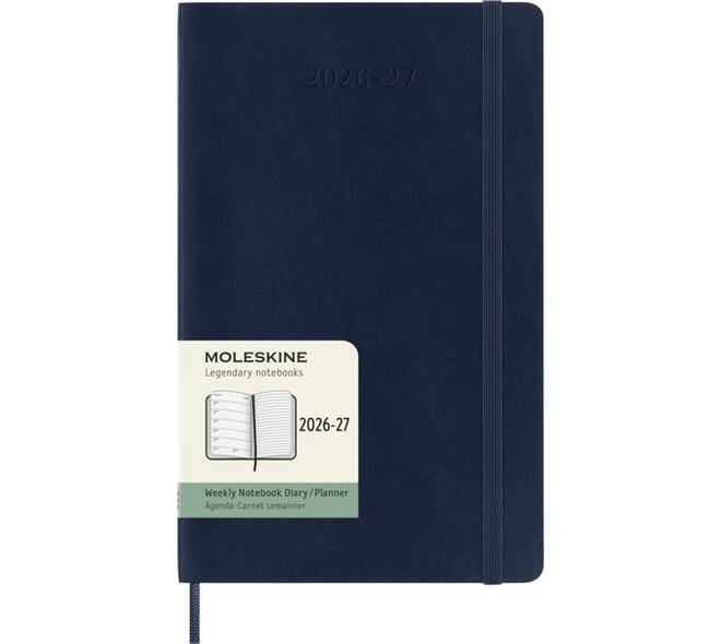 Agenda 2027 Moleskine 18M Planner Weekly 7dagen/1pagina large sc sapphire blue
