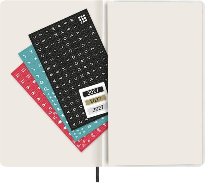 Agenda 2027 Moleskine 12M Planner Weekly 7dagen/1pagina large sc black