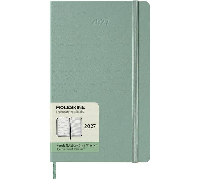 Agenda 2027 Moleskine 12M Planner Weekly 7dagen/1pagina large hc sage green