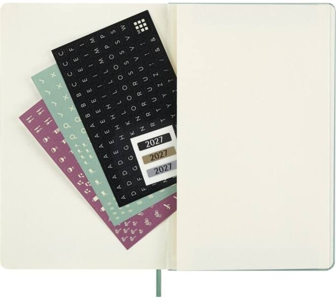 Agenda 2027 Moleskine 12M Planner Weekly 7dagen/1pagina large hc sage green