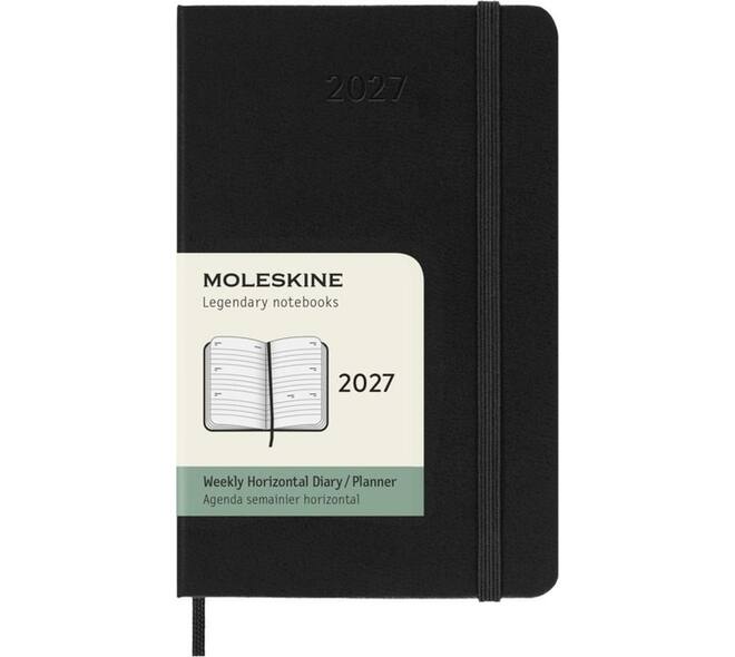 Agenda 2027 Moleskine 12M Planner Weekly 7dagen/2pagina's pocket hc black