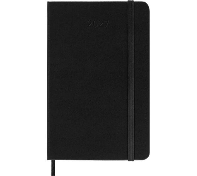 Agenda 2027 Moleskine 12M Planner Weekly 7dagen/2pagina's pocket hc black