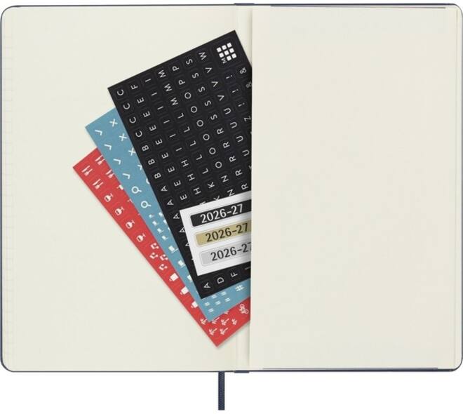 Agenda 2027 Moleskine 18M Planner Weekly 7dagen/1pagina large hc sapphire blue