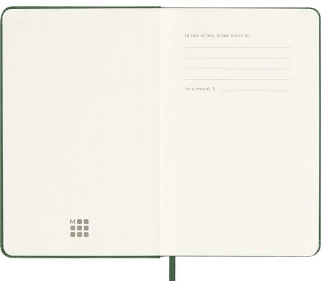 Agenda 2027 Moleskine 12M Planner Weekly 7dagen/1pagina pocket hc myrtle green