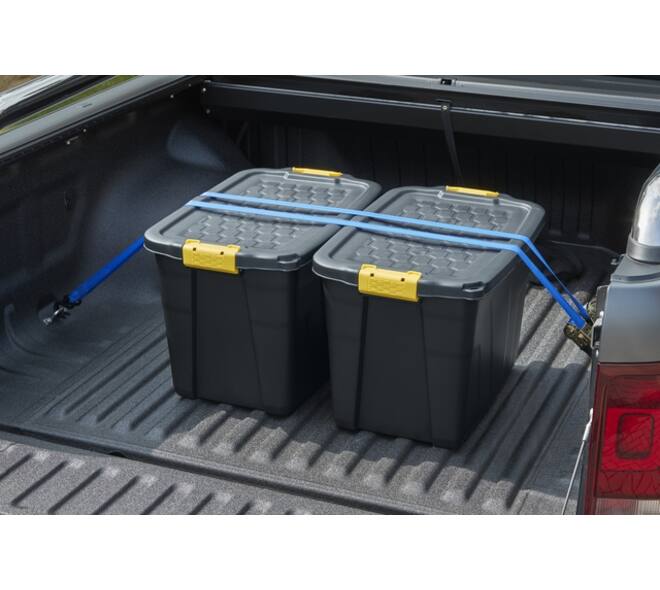 Opbergbox Bankers Box 60L met handgrepen robuust zwart
