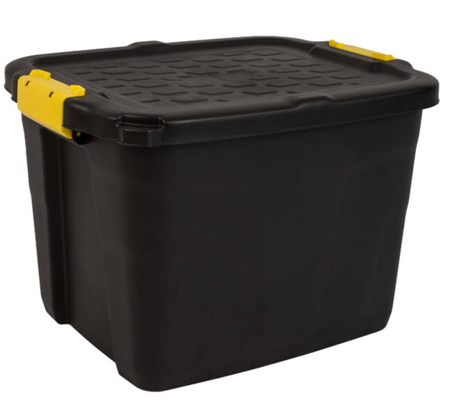 Opbergbox Bankers Box 42 liter met handgrepen robuust zwart