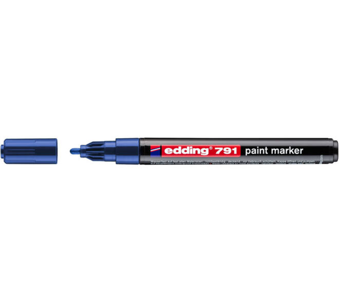 Paintmarker edding 791 op alcoholbasis 1-2mm blauw
