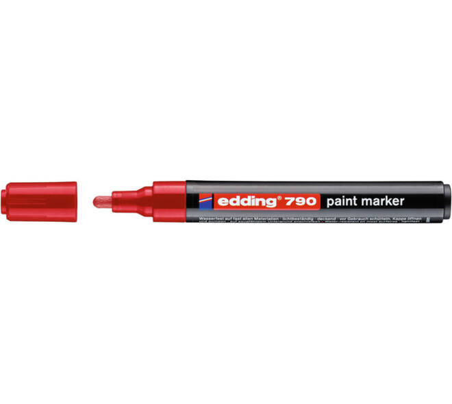 Paintmarker edding 790 op alcoholbasis 2-3mm rood