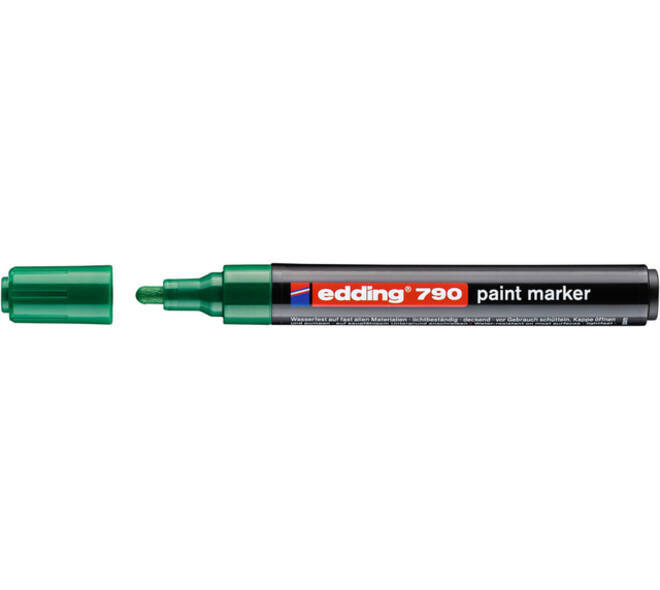 Paintmarker edding 790 op alcoholbasis 2-3mm groen