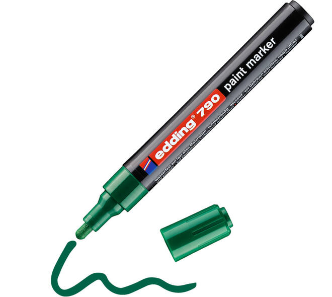 Paintmarker edding 790 op alcoholbasis 2-3mm groen