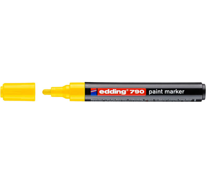 Paintmarker edding 790 op alcoholbasis 2-3mm geel
