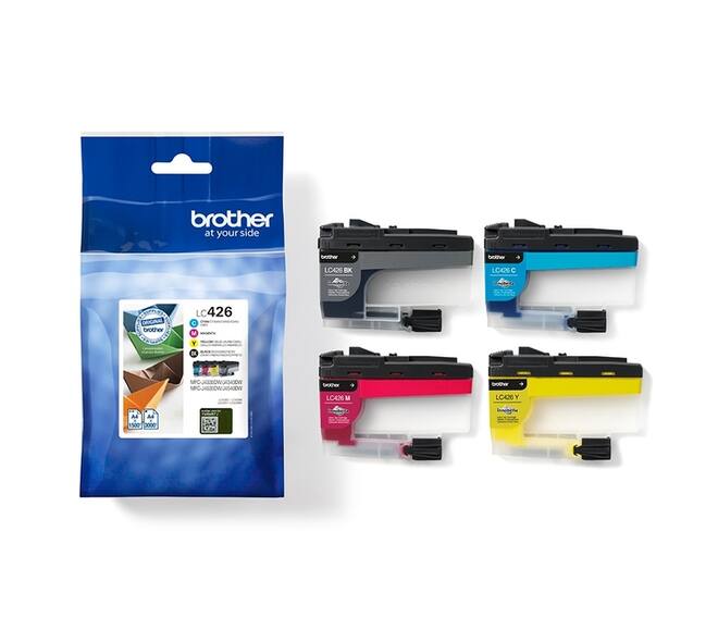 Inktcartridge Brother LC-426VAL zwart + 3 kleuren
