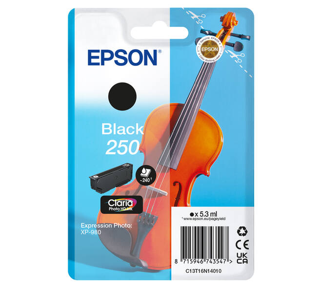 Inktcartridge Epson 250 T16N14 zwart
