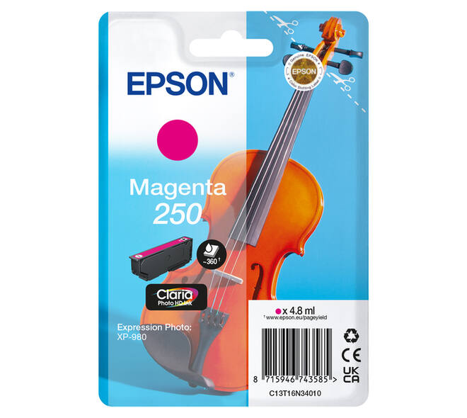 Inktcartridge Epson 250 T16N34 rood