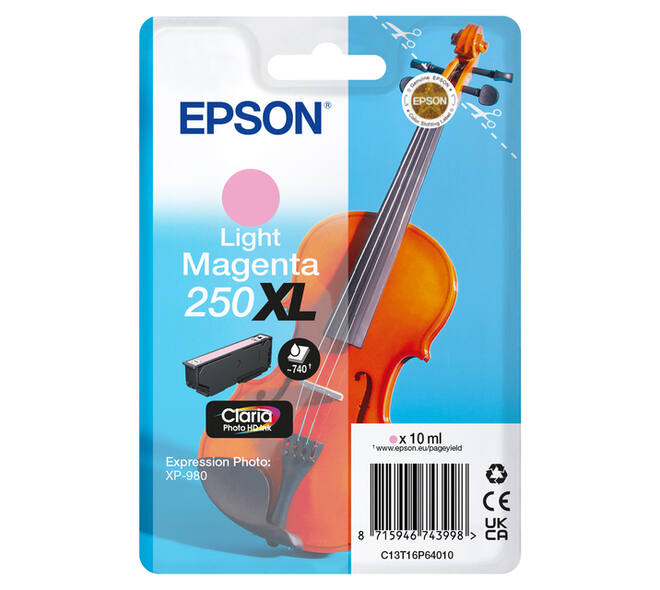 Inktcartridge Epson 250XL T16P64 licht rood