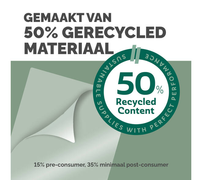Lamineerhoes Fellowes A3 light 50% gerecycled glans 100stuks