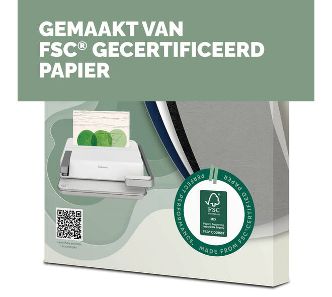 Voorblad Fellowes A4 FSC translucent papier 150gram 50vel