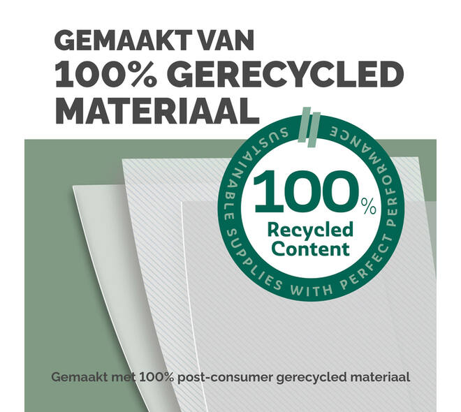 Voorblad Fellowes A4 PET 150micron recycled 100 stuks