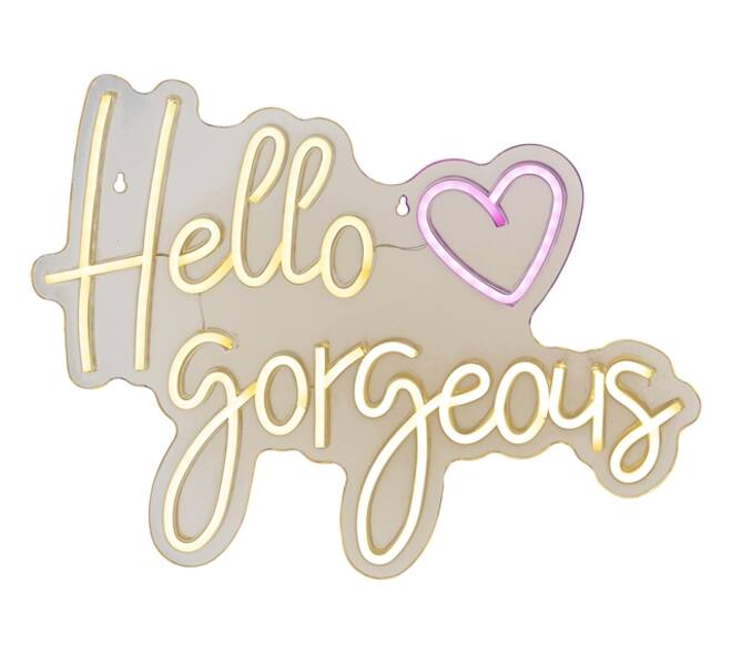 Ledbord Lumineo indoor USB neon Hello Gorgeous