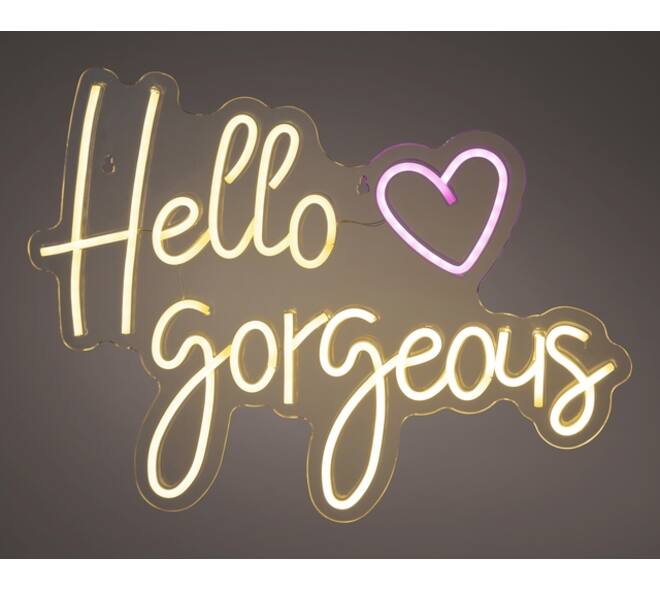 Ledbord Lumineo indoor USB neon Hello Gorgeous