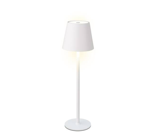 Tafellamp Lumineo led oplaadbaar steady binnen wit