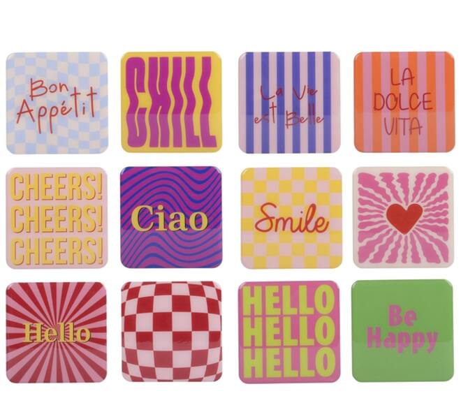 Decobordjes Decoris MDF 9.5x9.5cm assorti