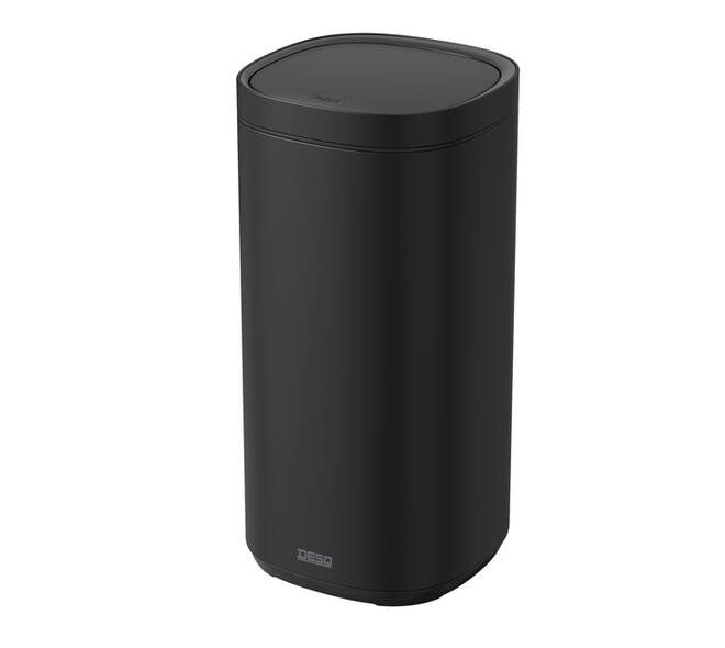 Afvalbak Desq Touch 50 liter RVS zwart