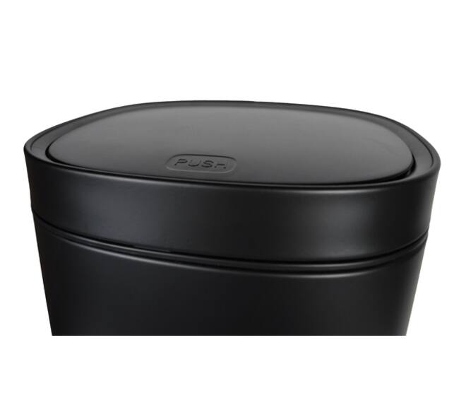 Afvalbak Desq Touch 50 liter RVS zwart
