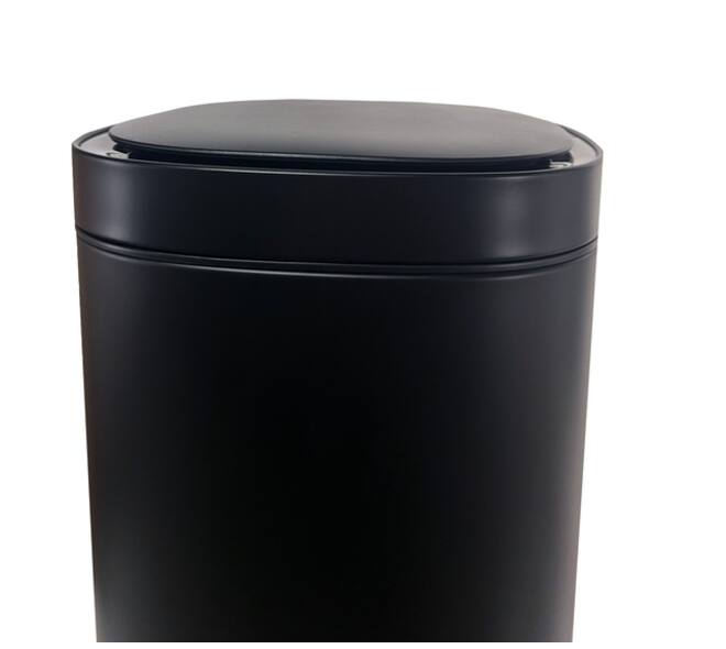 Afvalbak Desq Sensor 40 liter RVS zwart