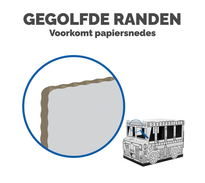 Kartonnen Speelbus Bankers Box Play inkleurbaar
