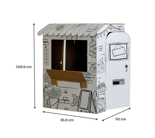 Kartonnen Marktkraam XL Bankers Box Play inkleurbaar